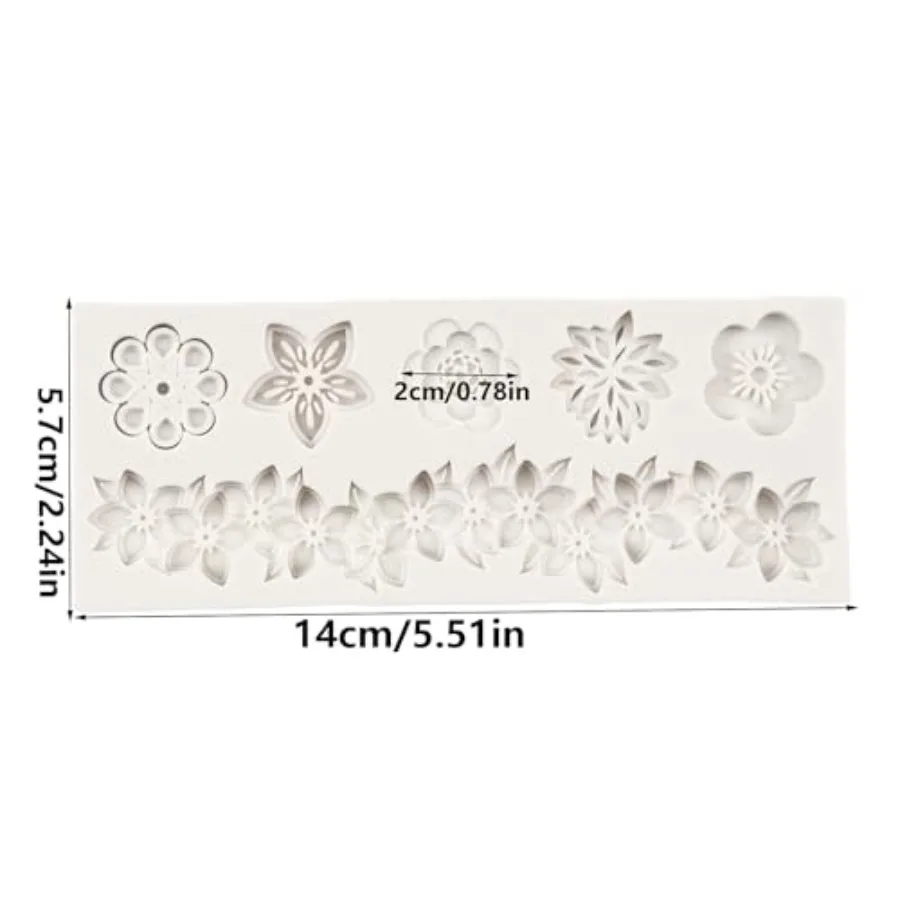 Baroque Fondant Molds Flower Lace Silicone Molds Curlicues Scroll Relief Mold For Cake Decoration Cupcake Topper Candy Chocolat