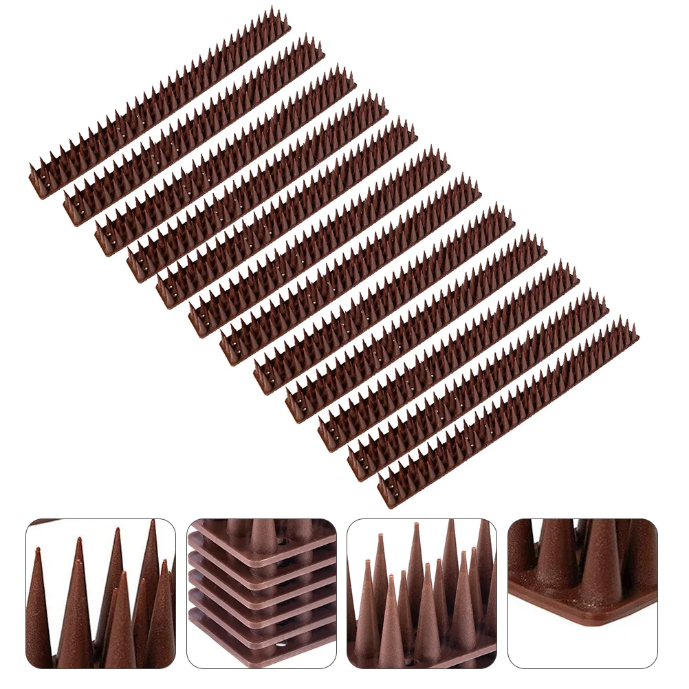 12 PCS Thorn Bird Ultrasonic Deterrent for outside Spike Pigeon Roof Away Birds