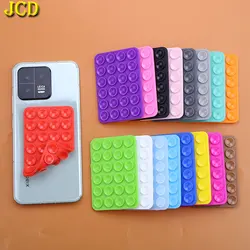JCD Hands Free Double Side Silicone Suction Cup For IPhone 15 14 13 12 Pro Samsung S24 S23 Soft Rubber Back Cover Phone Holder