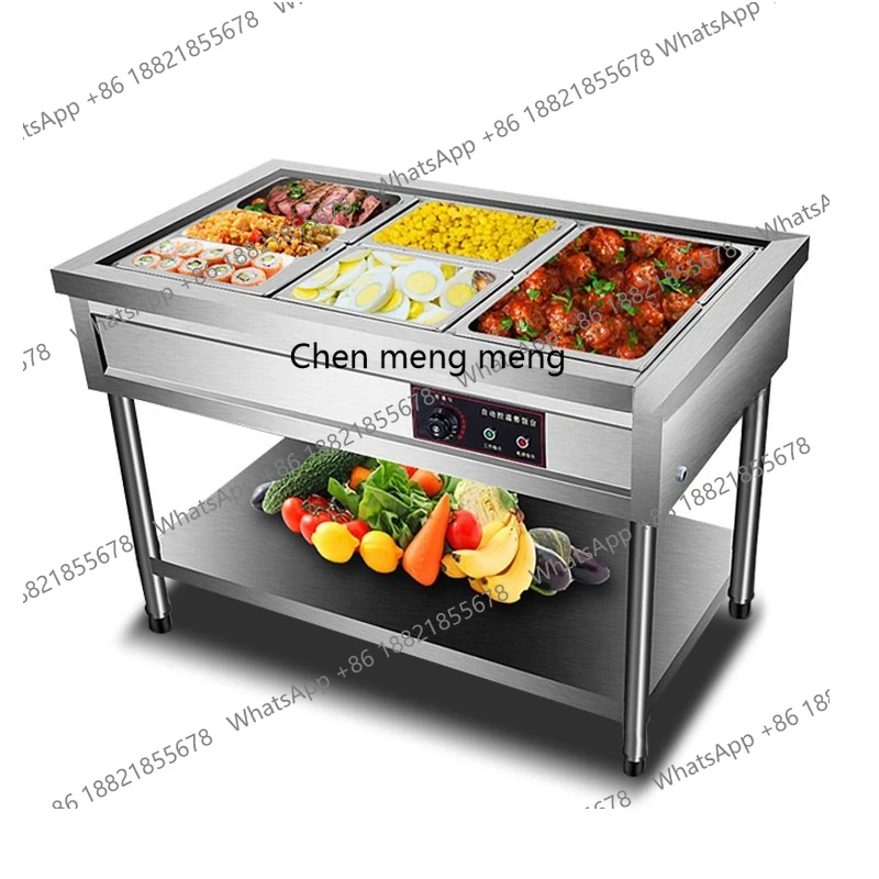 

Commercial electric heat preservation stainless steel soup pool insulation furnace fast food truck deep soup stove fast