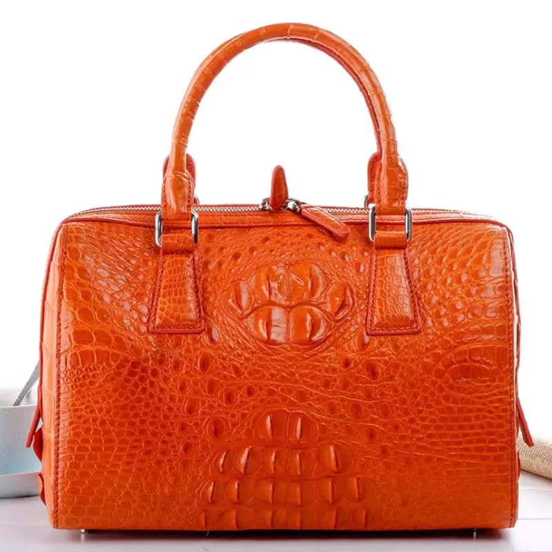 ourui new bag women crocodile leather bag   Boston bag Female bag  large capacity  women handbag