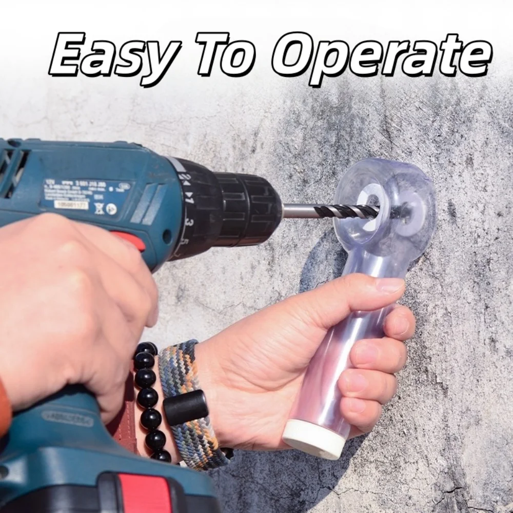 

For Wall Tile Installation Projects Household Electric Drill Dust Cover Shock Absorbing Base Dust Collector