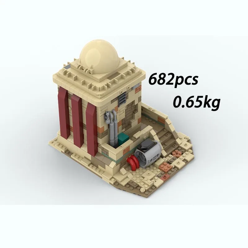 بقعة MOC-112429 141949 119111 اللبنات السماء المرصعة بالنجوم فيلم الصحراء منزل نموذج لتقوم بها بنفسك تجميع الطوب منزل نموذج قاعدة المعركة