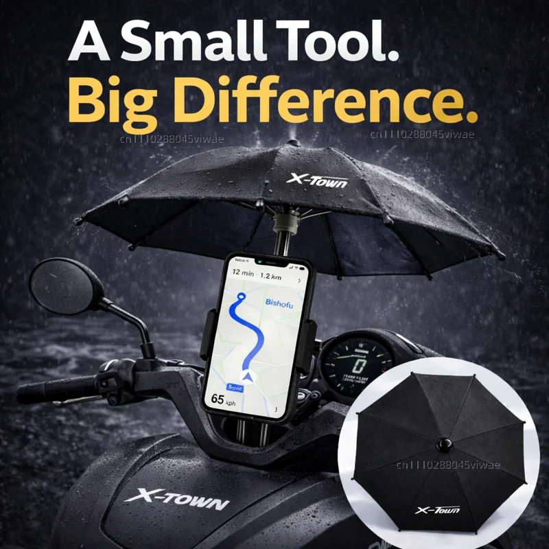 

Держатель для телефона и зонта для мотоцикла KYMCO X-TOWN, водонепроницаемый, солнцезащитный, антибликовый, дождезащитный, крепление на руль для GPS-навигатора