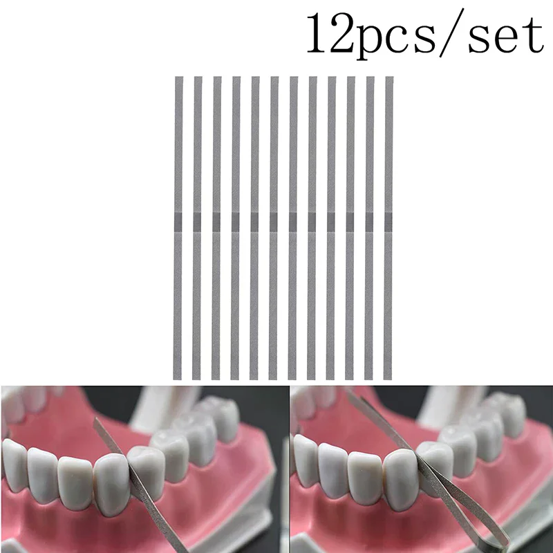 

12 шт. 4 мм стоматологические полировальные палочки для металла, полоски для отслаивания одной поверхности