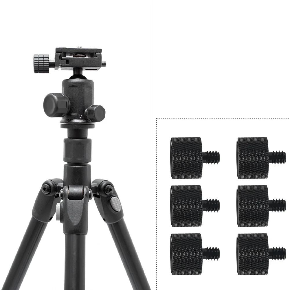 

4Pcs Mic Stand Adapter Screw 58 Male to 14 Female Aluminum Alloy Microphone Screw Easy Install Remove for Tripod Monopod Light