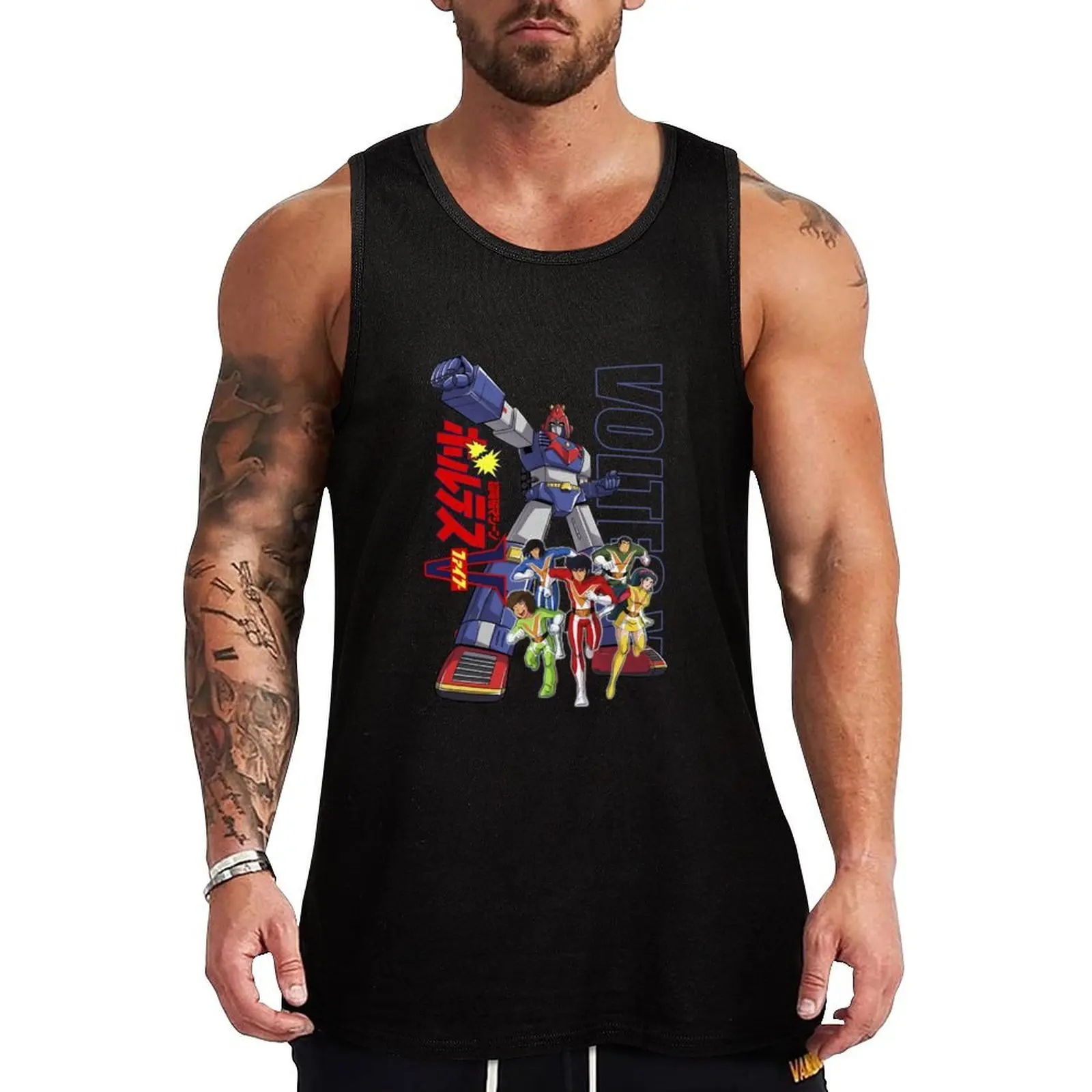 

ROBOT VOLTES V JAPAN VOLTES V Tank Top Loose Fit Casual Tank Top Breathable Daily Shirt