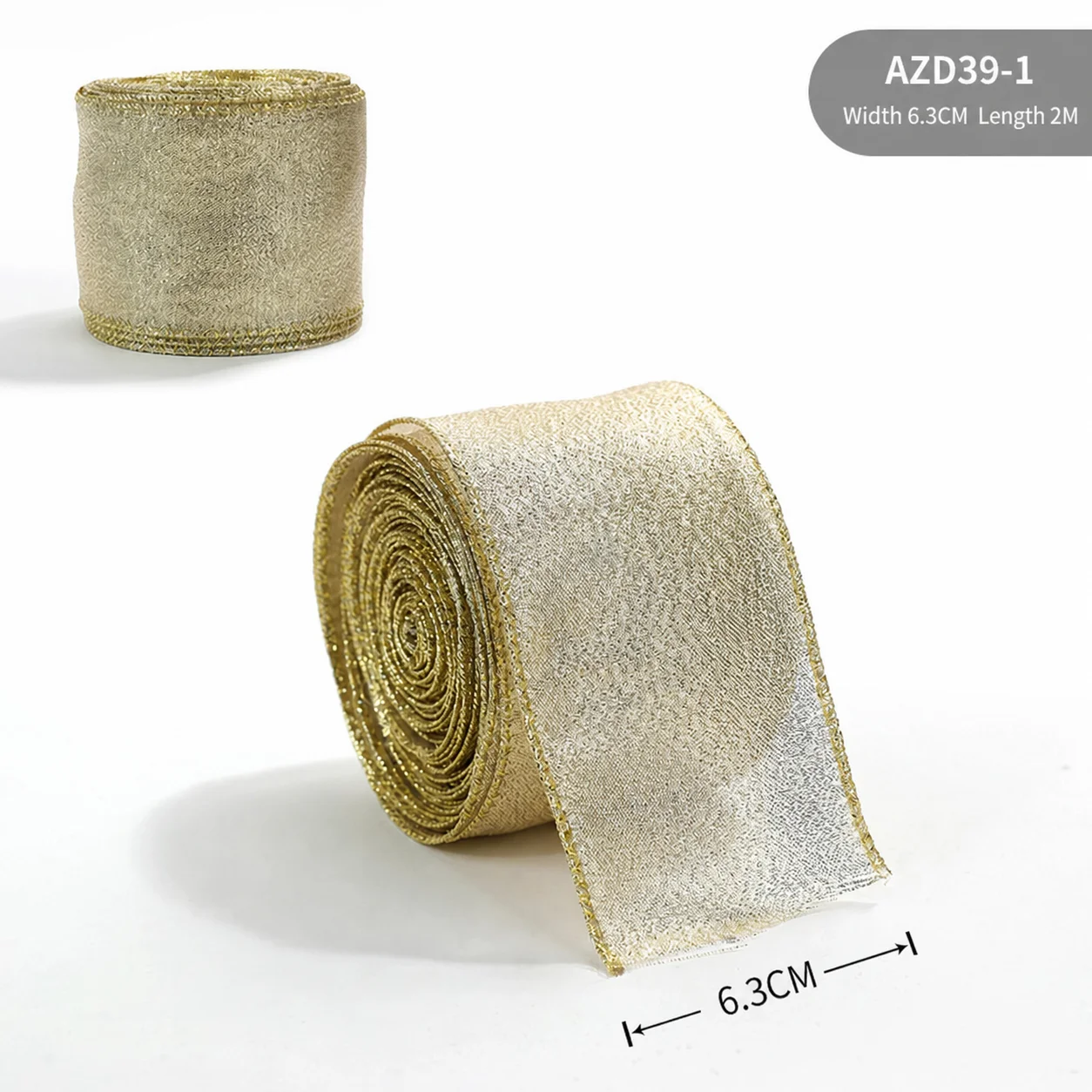 Holiday Craft Ribbon  Decorative Polyester Ribbon Christmas Bow Ribbon Sparkly For Christmas Party Decoration Christmas
