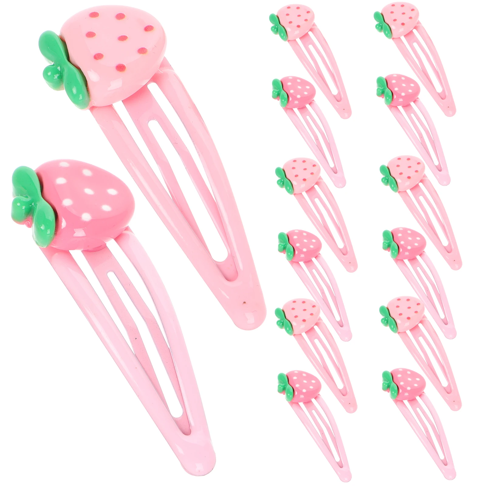 

Hair Accessories Glossy Strawberry Clip Clips Cartoon Cute for Miss Hairpin