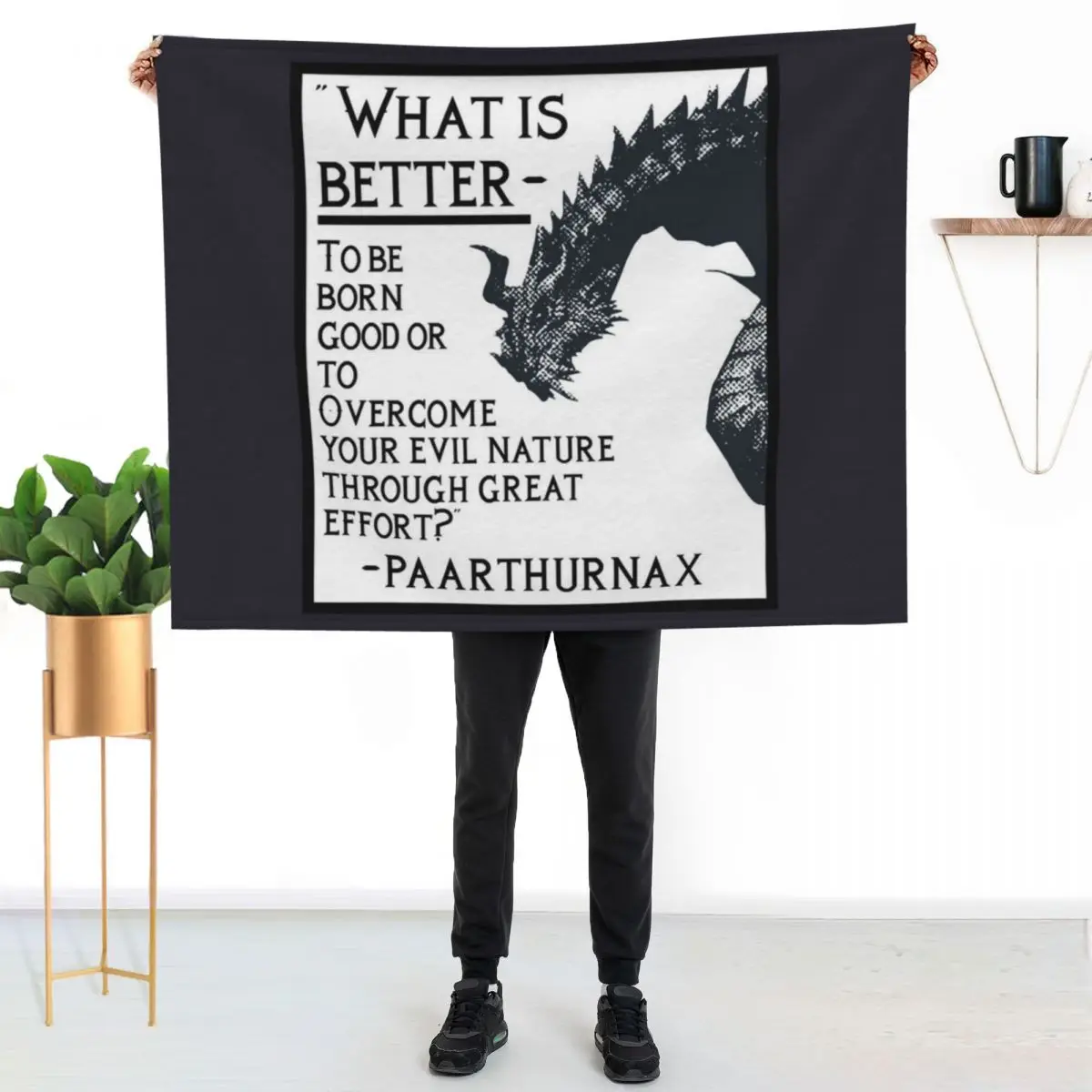 Wonderful Memory Paarthurnax Quote Graphic For Fan Throw Blanket Plaid Thins Luxury Throw Sofa Retros Blankets