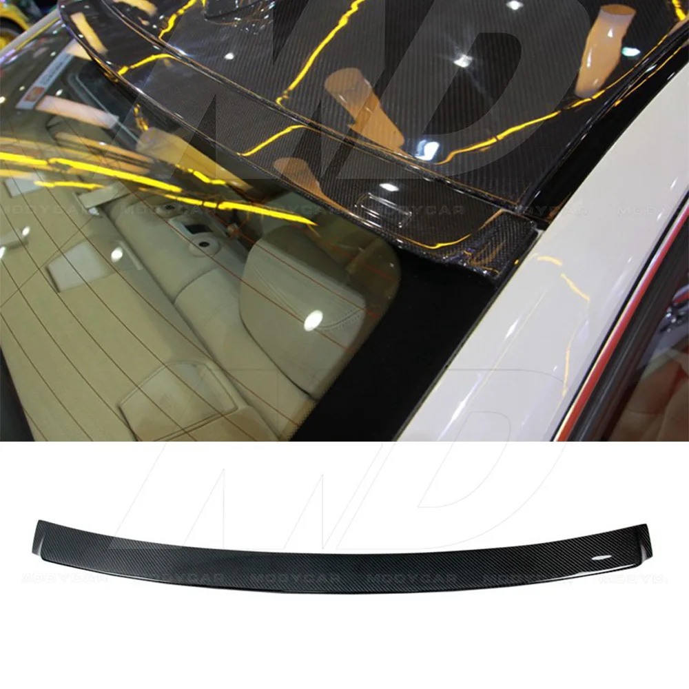 H-Style Carbon Fiber Roof Spoiler For BMW 3 Series F30 F35 2012-2016 Car Tail Roof Trim Splitter