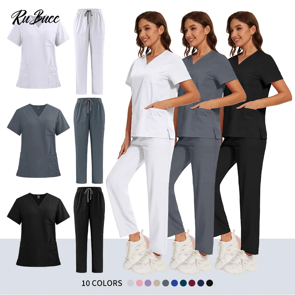 

Multicolor Pharmacist Work Clothes Beautician SPA Uniform Lab Workwear Nursing Uniforms Pet Clinic Veterinary Uniforms Wholesale
