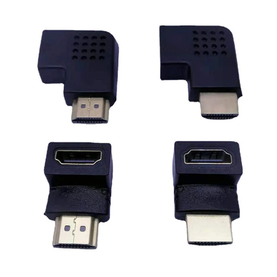 HDMI boczne adapter LCD adapter TV typu L HDMI adapter z gniazda męskiego na żeńskie prawo 90 stopni