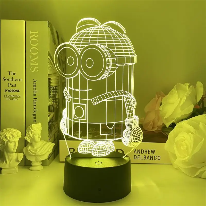 Minion usb NIGHT LIGHT Power supply Hand office desktop decoration high appearance level small lamp room decoration glow