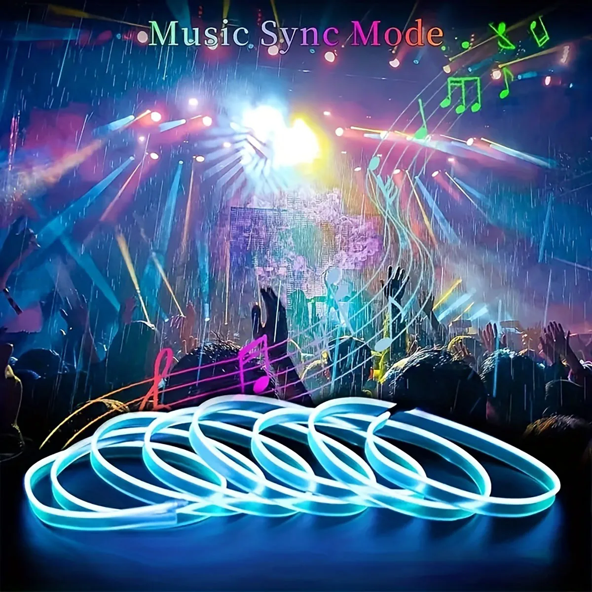 Car Interior Decorative Lamps 3M Strips Atmosphere Lamp Cold Light Decorative Dashboard Console Auto LED Ambient Lights Decorate