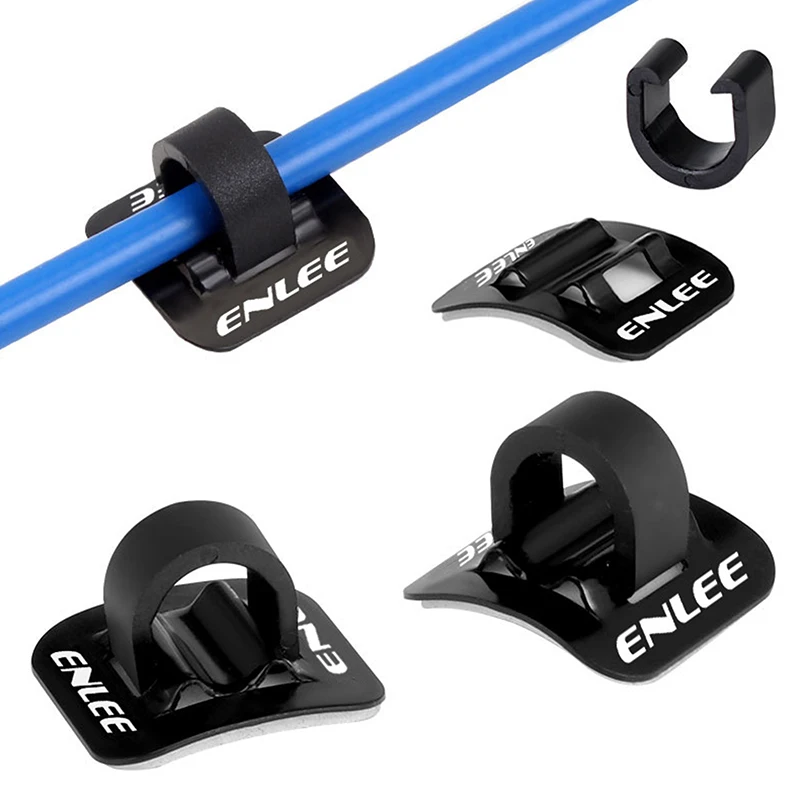 

..1Pc Aluminum Bike Oil Tube Fixed Clamp Conversion Trap Adapter Bicycle Shifter Brake Cable Set Frame U Buckle Tube Clip Guide