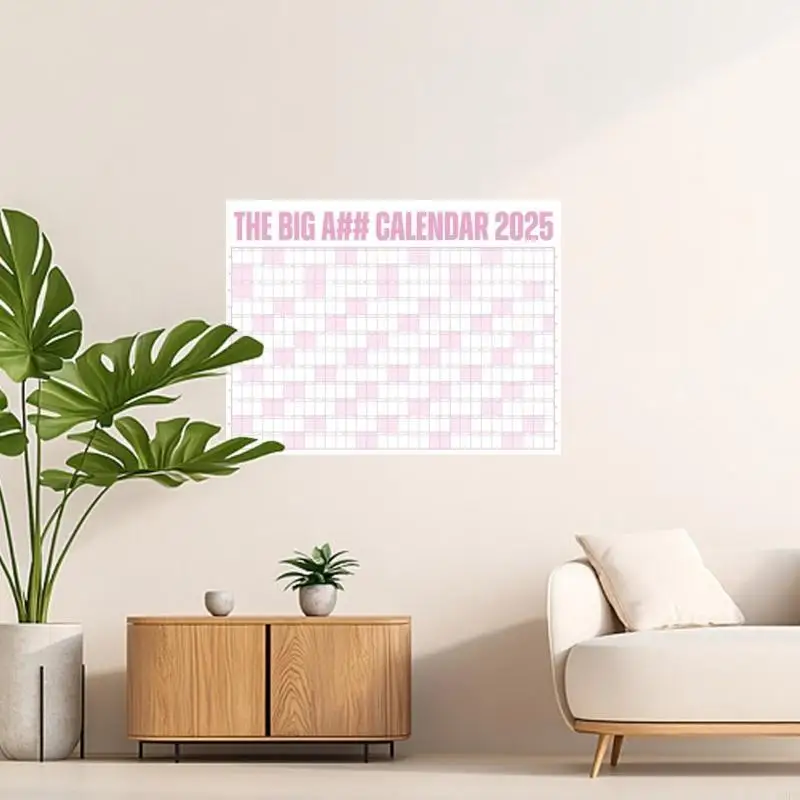 J2FC 2025 NĂM TALL PRANNER 2025 Home Office Wall Planner Lịch 2025 Tường Planner từ ngày 01/2025 đến 12/2025 (74x52cm)