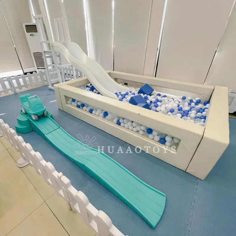 業務用高級パーティー用ホワイトソフトプレイ機器 インフレータブルバウンスハウス ボールピットプール CE認証 室内/屋外使用