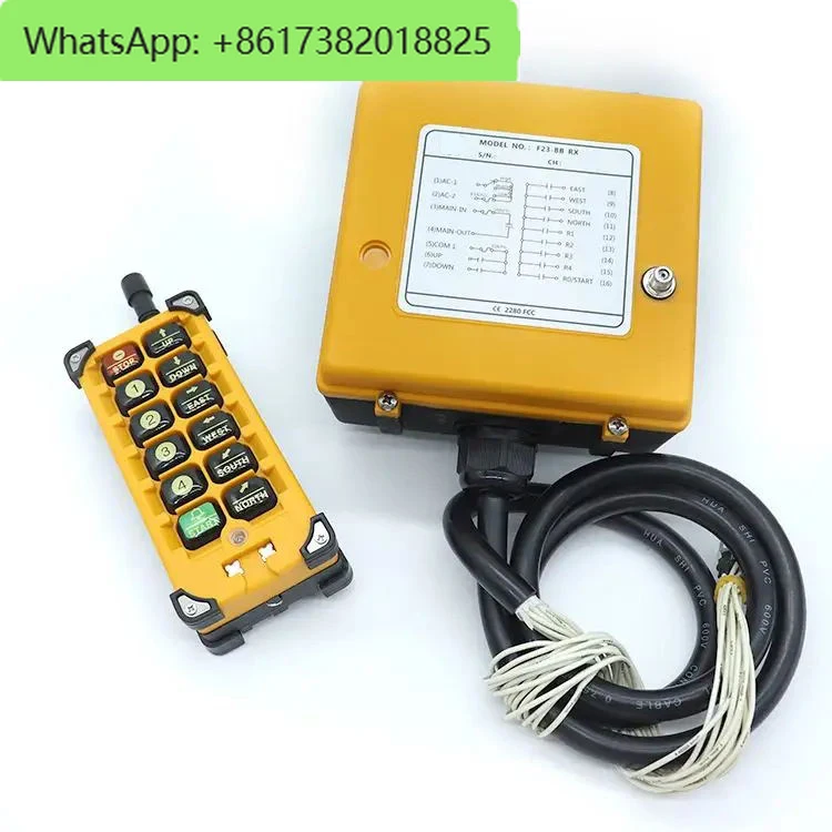 Manufacturer 8 Directions Operation Durable Wireless Industrial Remote Control Transmitter Receiver Crane Radio Remote Control