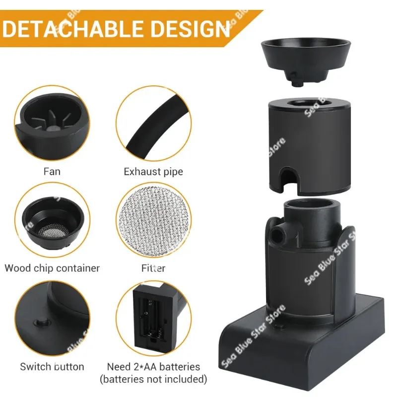 New kitchen tool smoker, western restaurant handheld smoker, household creative product smoker