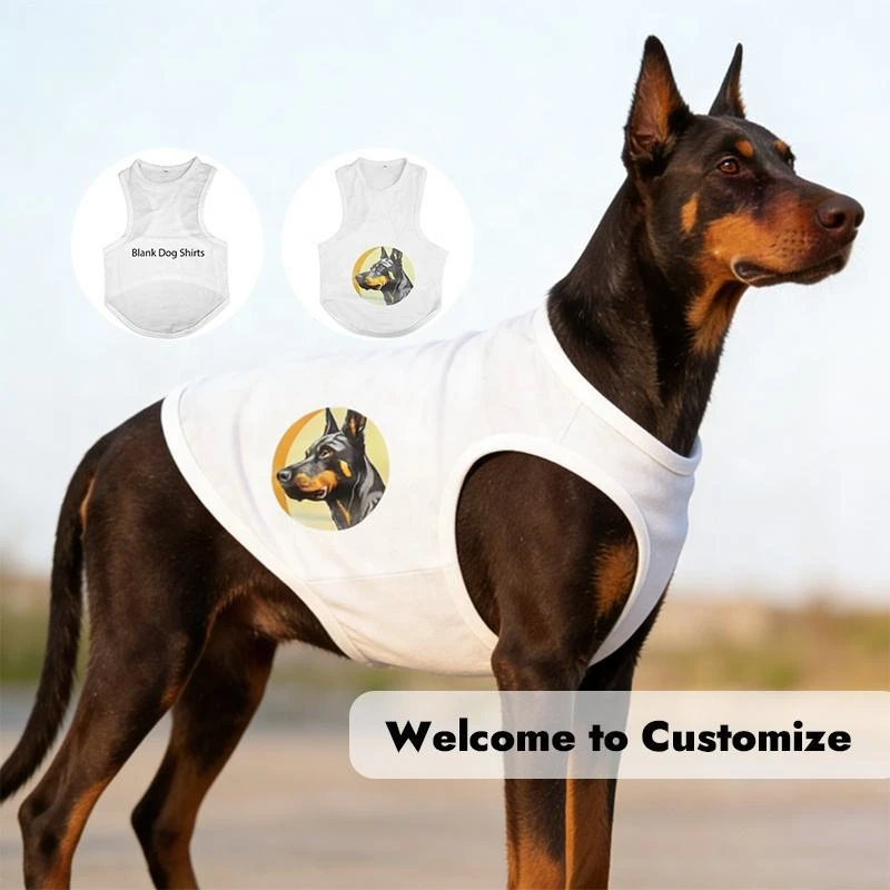 Blank Sublimation Pet Dog Vest T-shirt INK Print DIY Gifts Heat Press Printing Materials