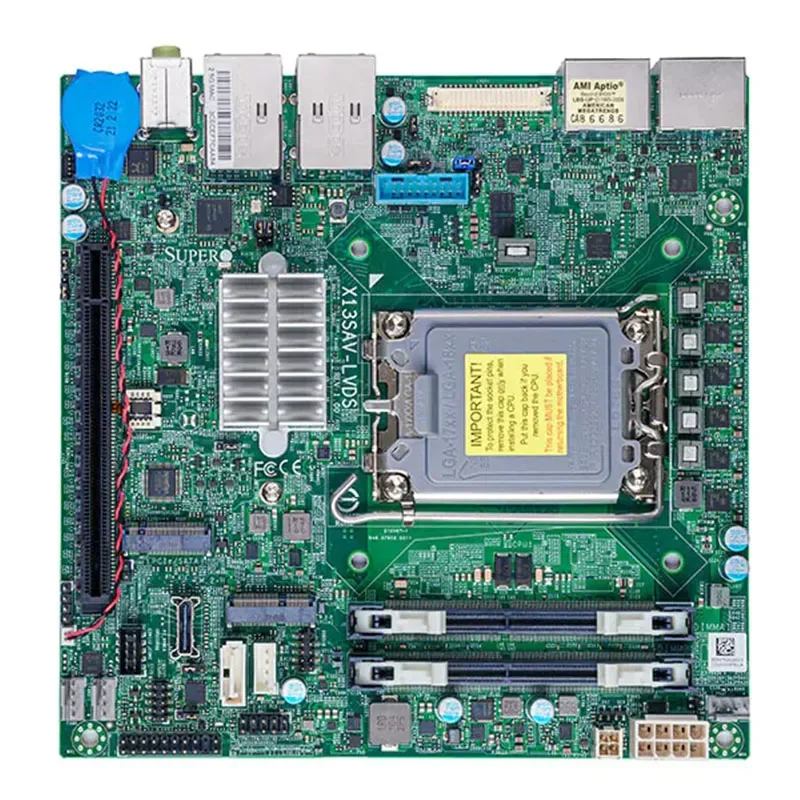 X13SAV-LVDS FOR Supermicro Embedded motherboard LGA-1700 SUPPORT 65W 12th i9/i7/i5/i3 Generation core DDR4-3200MHZ