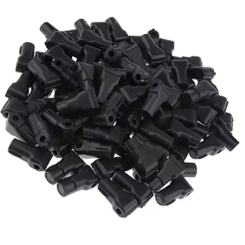 ABDJ-100Pcs قفل إيقاف الخطاف قفل أمان قفل مضاد للسرقة أسود