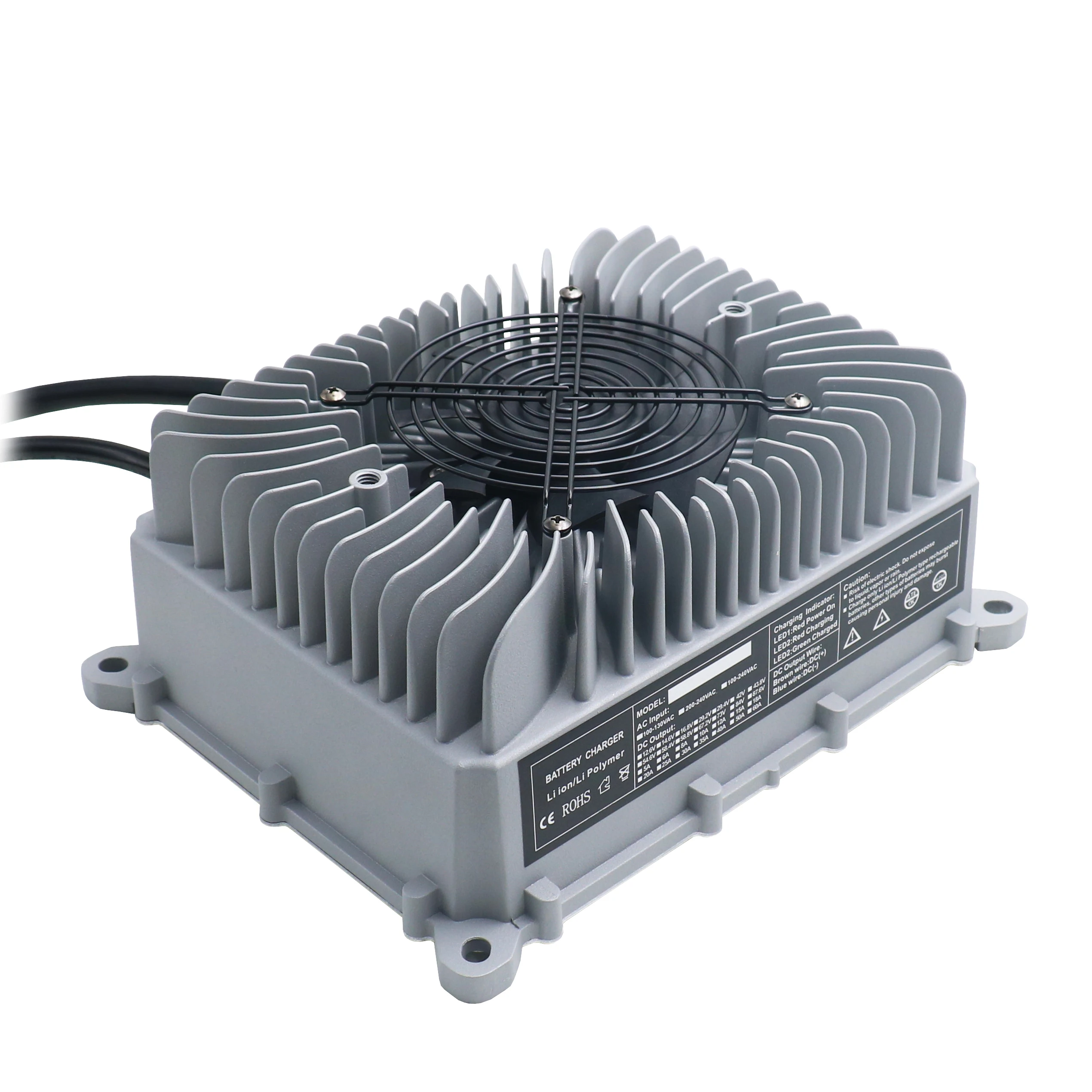 Lithium Ion Battery Charger 12v 24v 36v 48v 52v 60v 72v Lifepo4 Battery Charger for Ebike Electric Scooter Electric Forklift