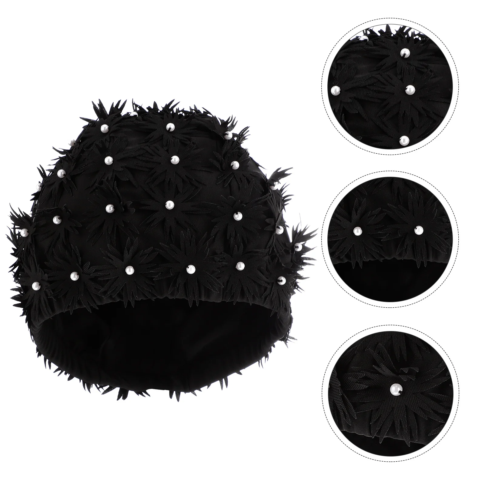 

Women Swim Cap Fashion 3D Flower Design Lightweight Eco-Friendly Breathable Swimhat Summer Pool Accessory Women Swim Cap