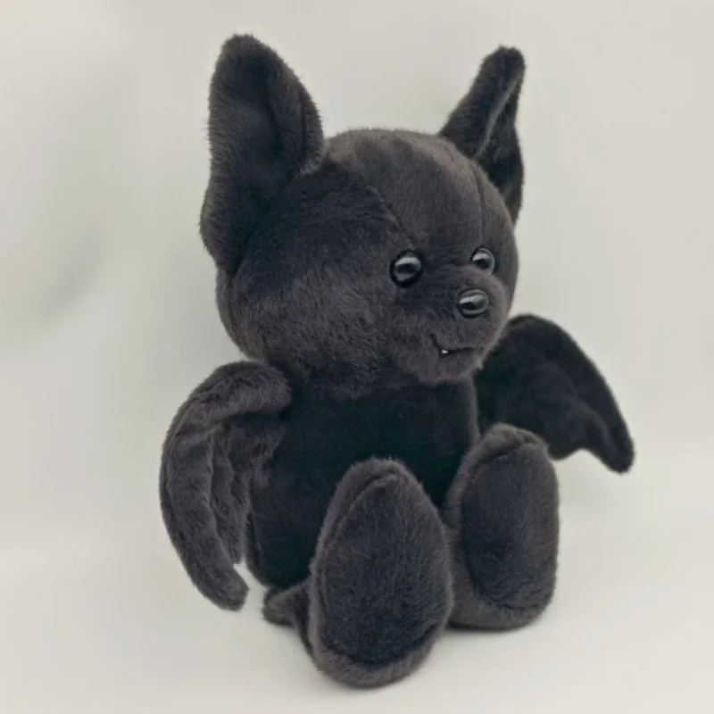 Halloween Black Bat Plush Toys Cartoon Stuffed Animals Doll Balck Bear Bat Soft Plushie Toy Halloween Party Decoration Gifts