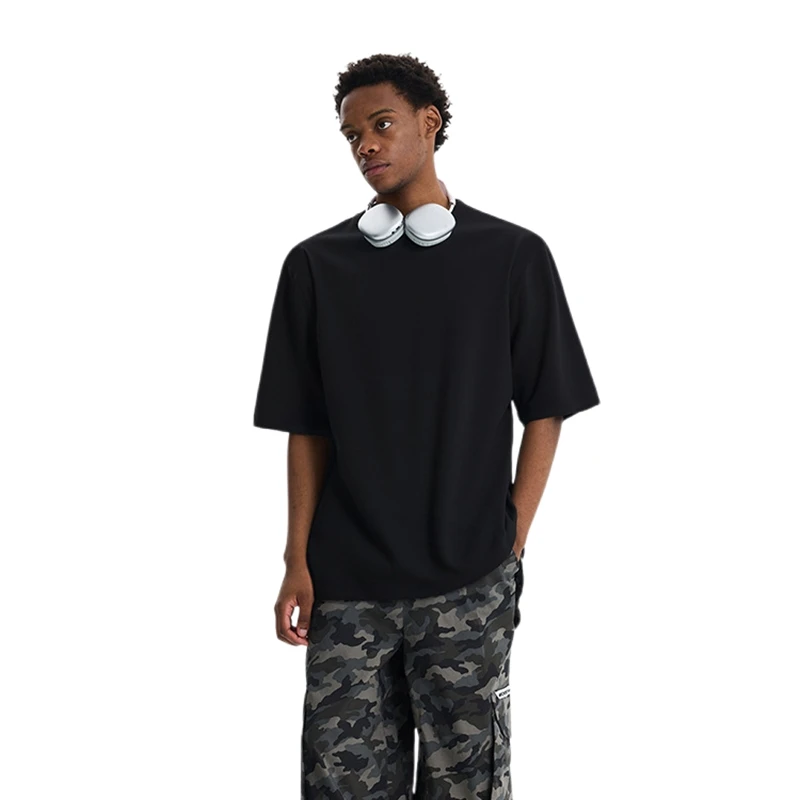 

Men T-Shirt Hip-Hop 180g Solid Color 100% Cotton T shirt O-neck Summer Male Causal Tshirts Fashion Loose Tees Top AG79000