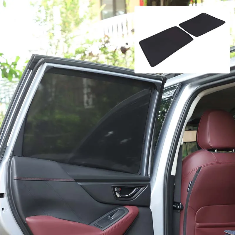 For Subaru Forester 2019-2024 car sunshade, window visor, insect net, anti-UV sunshade, auto accessories, memory wire type