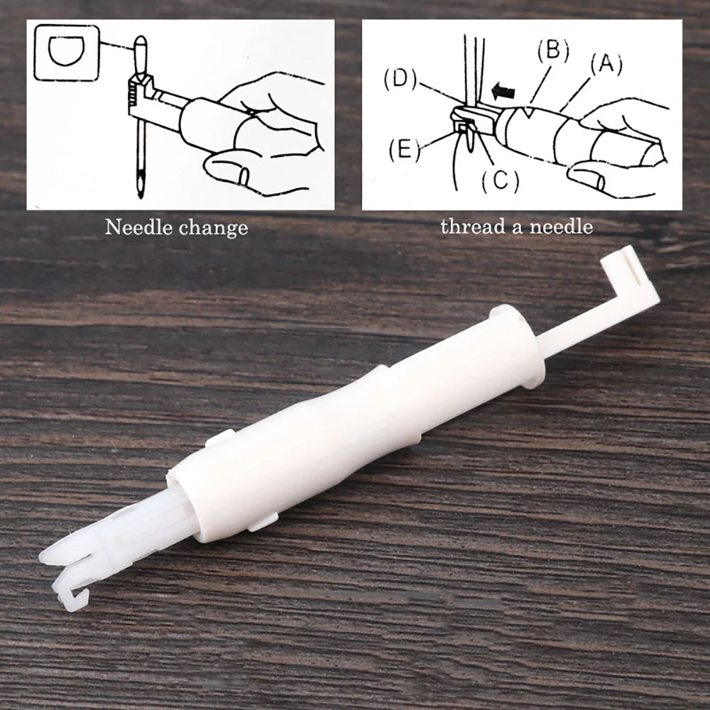 Máquina de costura manual agulha threader ferramenta inserção threader automático rápido costura trocador agulha segurar agulhas firmemente