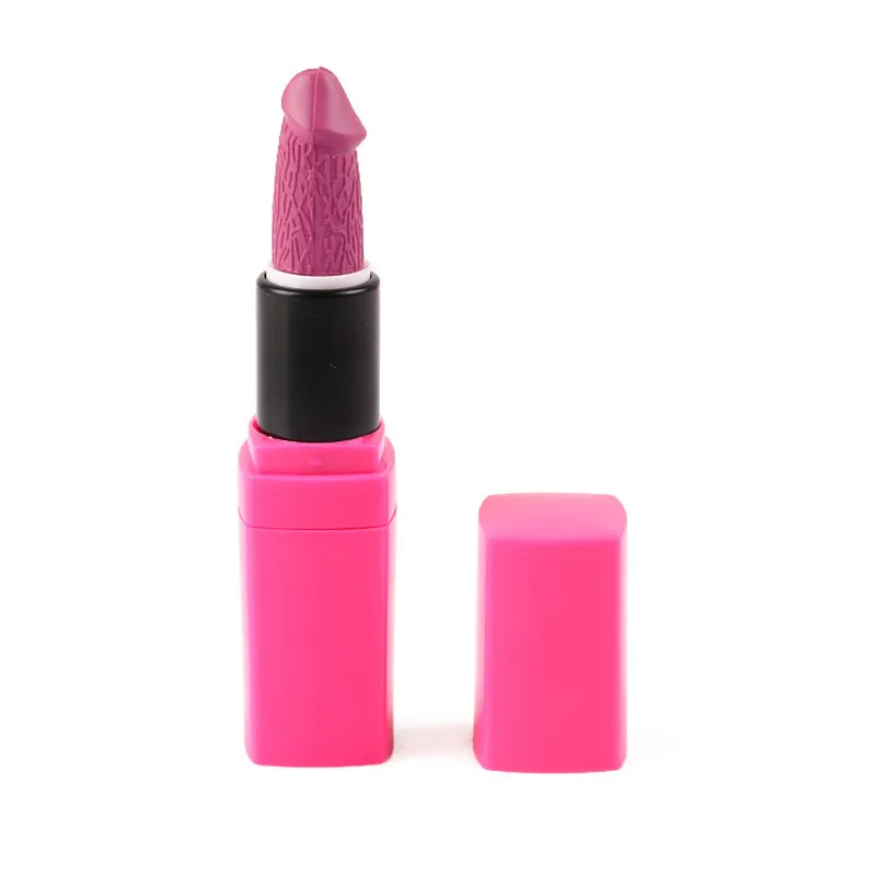 Penis Shape Lipsticks Mushroom Long Lasting Waterproof Sexy Matte Lip Stick Moisturizer Makeup Pigment Cosmetics Beauty Supplies