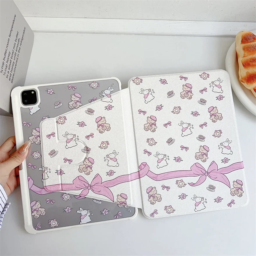 For iPad 9th/8th/7th Gen Air3 Pro10.5 Case 360° Rotating Shockproof Cover With Auto-sleep/Wake Up Function Stand Tablet Cover