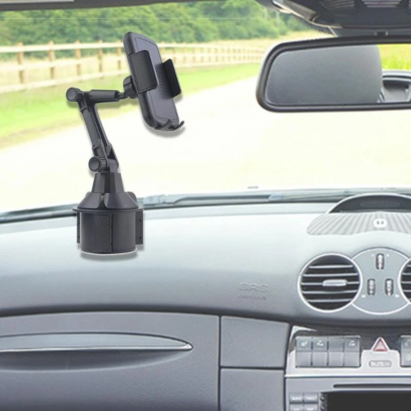 

K0EA Portable Long Neck Cup Phone Holder for Car for All Cell Phone Pro Mini Pro Max for Galaxy & Others