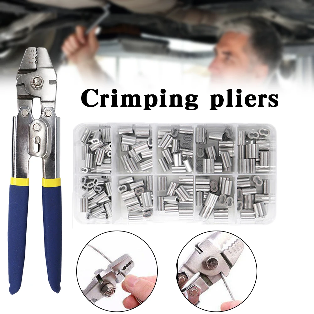 

Universal Cable Crimp Pliers High Hardness Wire Rope Swager Crimper Hardware Tool