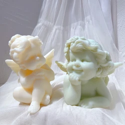 Cupid Cherub Gift Candle Silicone Molds Cute Girl Angel Candle Mold Cherub Baby Shower Home Decor