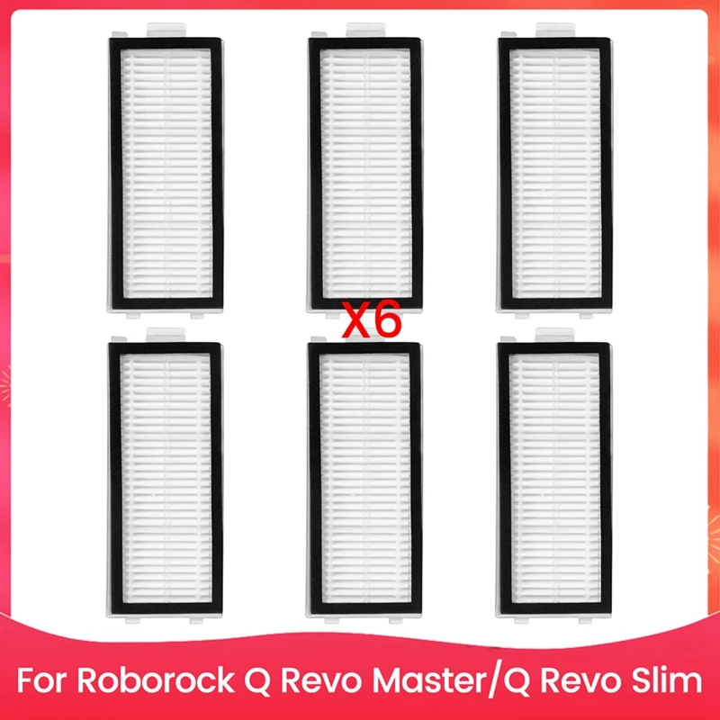 Hepa Filter Replacement Parts For Roborock Q Revo Master/Q Revo Slim Robot Vacuum Cleaner Replacement Accessories