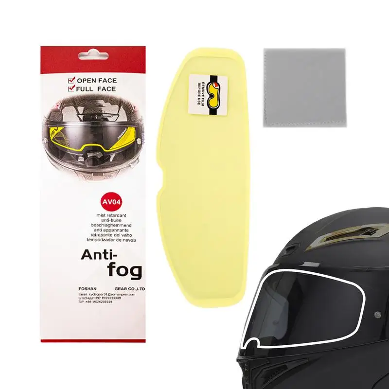 

Anti Fog Shield For Helmet Adhesive Electric Vehicle Helmet Anti-fog Patch Fog Resistant Clear Lens Insert Anti Fog Shield Film