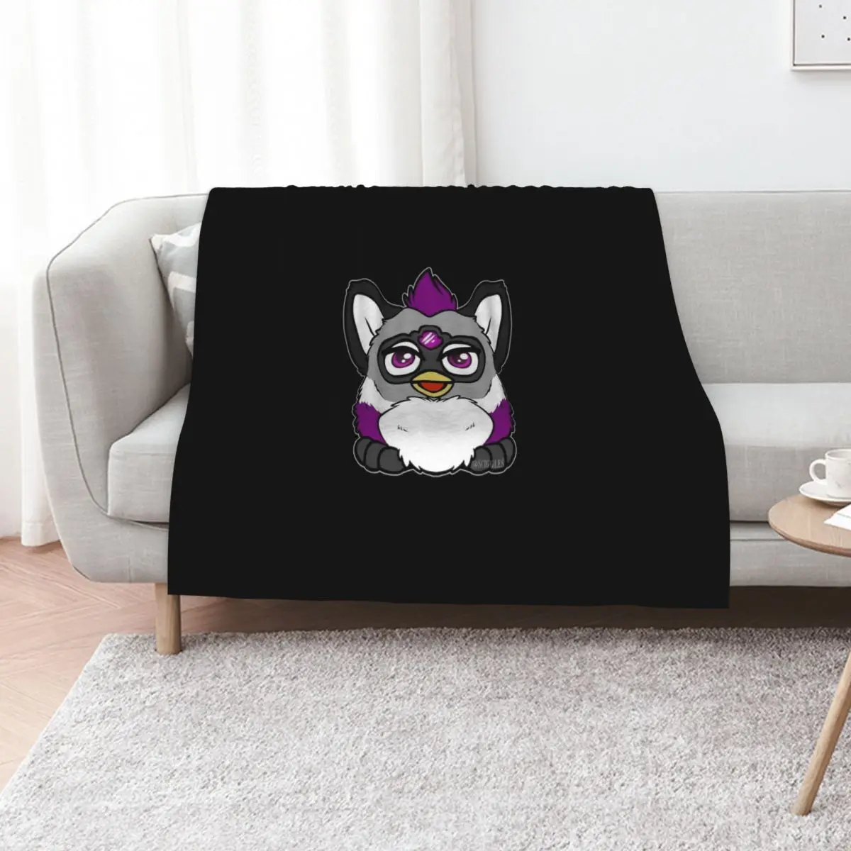

Ace Furby Throw Blanket for winter Giant Sofa Stuffeds sofa bed Blankets