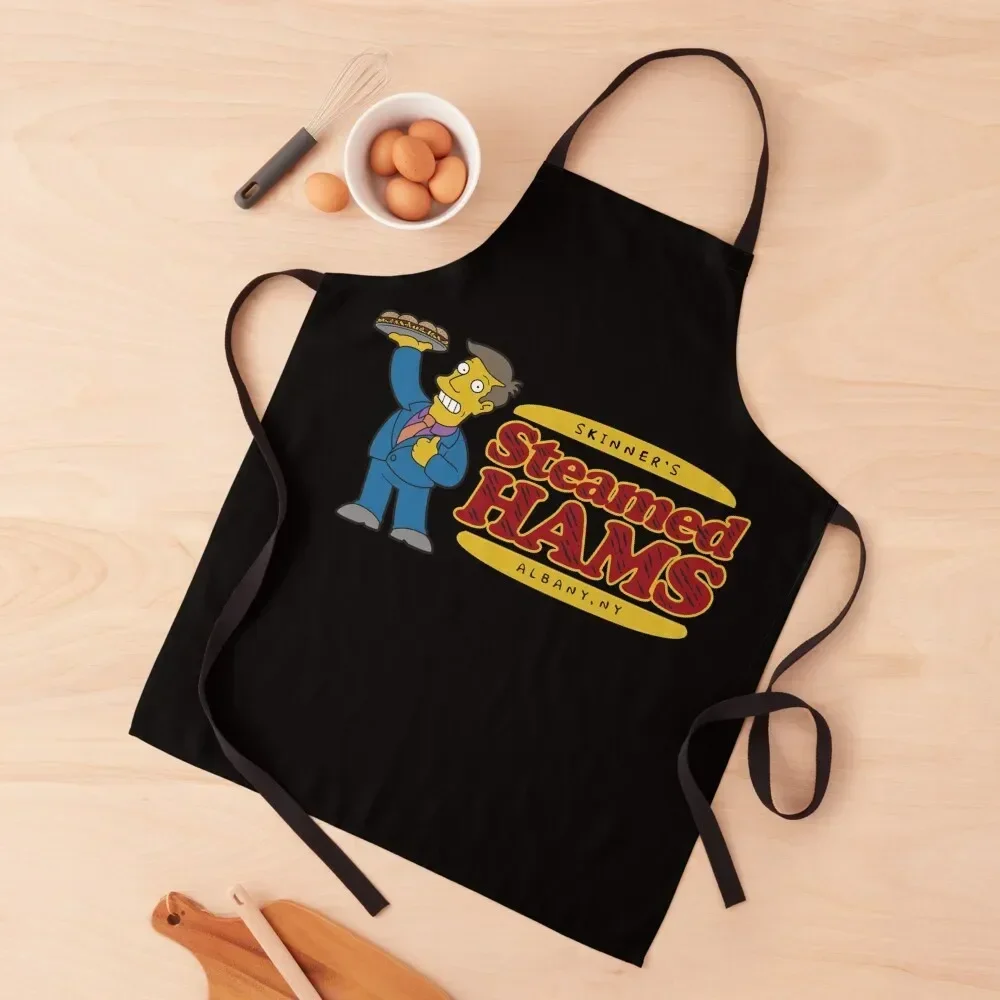 

Skinner's Steamed Hams Apron Customizable Kitchen Apras Man kitchen clothes for men Apron