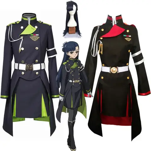 Disfraz de Anime Seraph of the End Shigure Yukimi, disfraz personalizado para mujer, disfraz de fiesta de Carnaval y Halloween, fiesta de Navidad