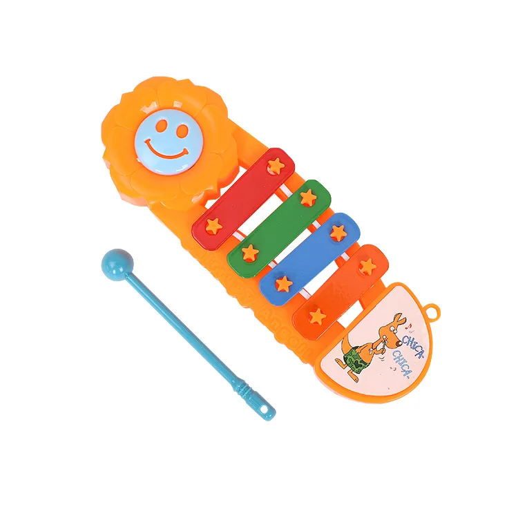 Baby Cartoon Mini Handleiding Klinkende Piano Kinderen Plastic Slaginstrument Baby Muziek Vroege Onderwijs Speelgoed