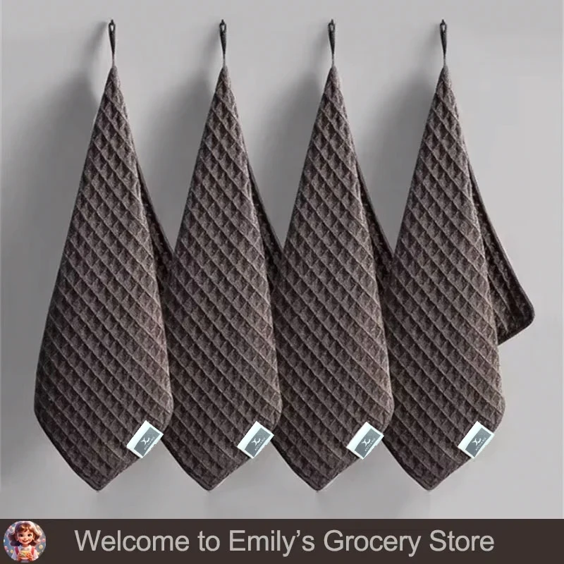 1/4Pcs Coffee Bar Cleaning Towels Super Absorbent Microfiber Cleaning Cloth Towel Home Barista Clean Tool Coffee Machine Cleaner