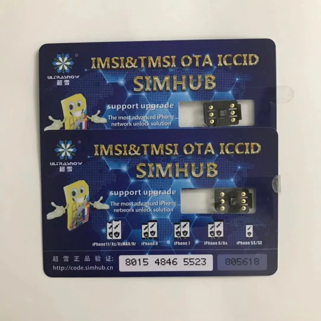 IMSI&TMSI OTA ICCID SIMHUB Universal 5G Card Stickers For iPhone 6-iPhone 14 Pro Max Support Upgrade Network Unlock Solution