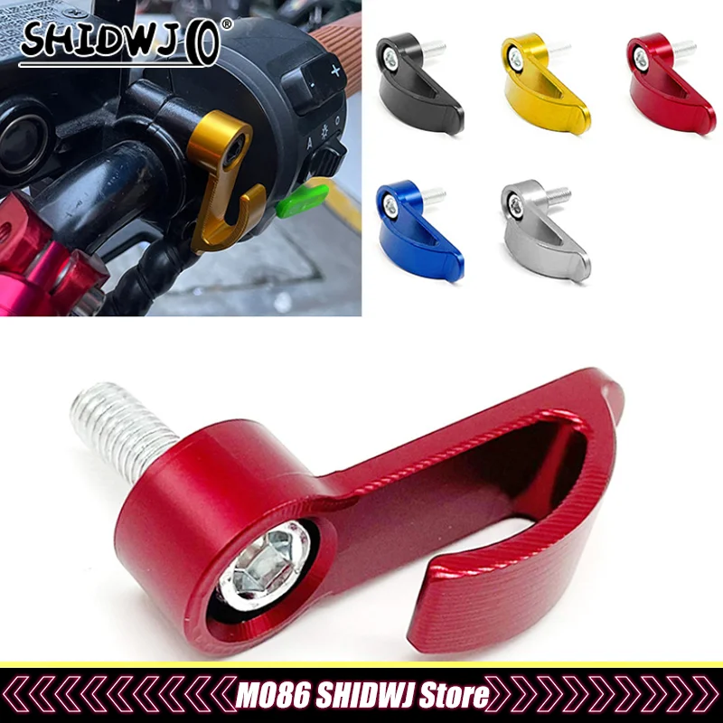 1 個ユニバーサルオートバイフックアルミ合金ヘルメットフック単穴フックダートバイク電動スクーターオートバイ