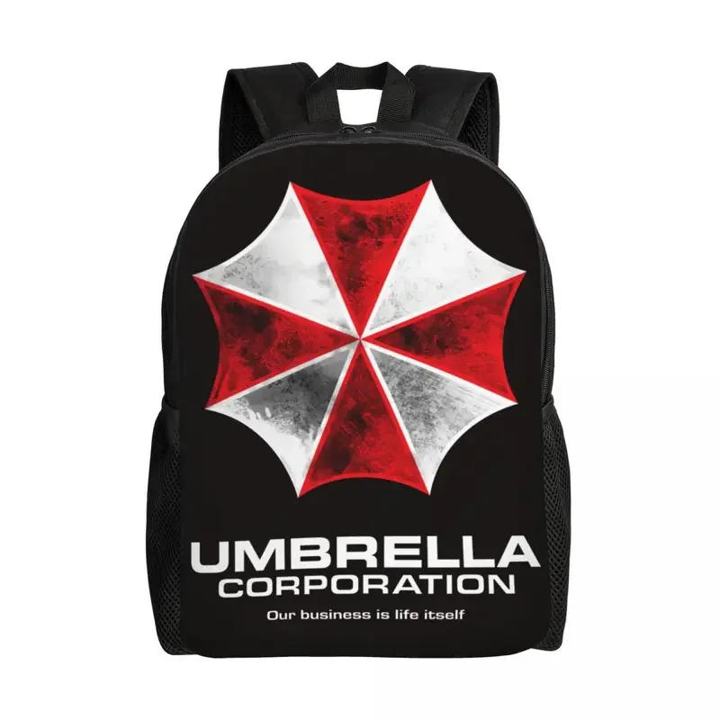 Mochilas personalizadas de Umbrella Corporation para niñas y niños, bolsos de viaje para la escuela y la universidad, bolsa de libros para computadora portátil de 15 pulgadas