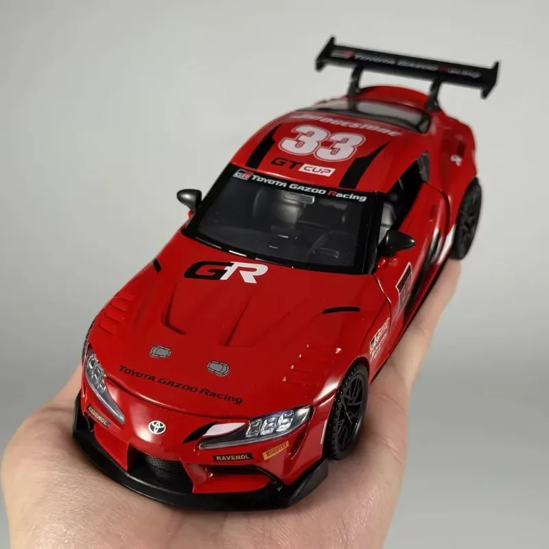 1:32 Alloy Metal Diecast Model Car Compatible With Toyota Supra GT4 GR Track Version Supercar Collectible Ornament Holiday Gifts