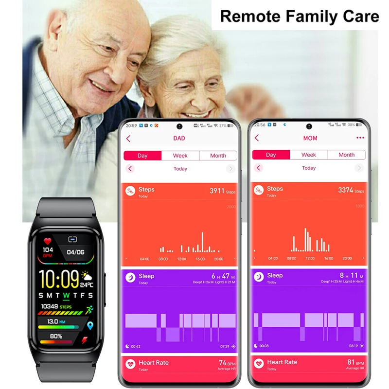 ECG + PPG ساعة ذكية الرجال ضغط الدم حمض اليوريك الدهون في الدم دعوة تذكير الصحة Smartwatch النساء مقاوم للماء لنظام أندرويد IOS 2025 #2